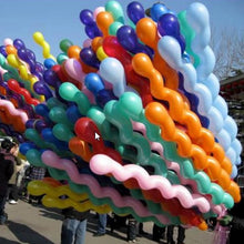 Load image into Gallery viewer, Helium Spiral Latex Party Balloons