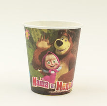 Load image into Gallery viewer, Cute Masha &amp; Bear Design Paper Cups