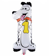 Load image into Gallery viewer, Animal Number Foil Party Balloons