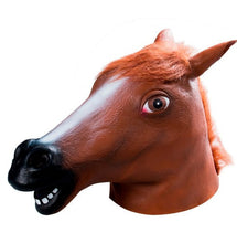 Load image into Gallery viewer, Horse Head Mask Creepy Halloween Costume