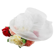 Load image into Gallery viewer, Fashion Show Wide Brim Hat Organza