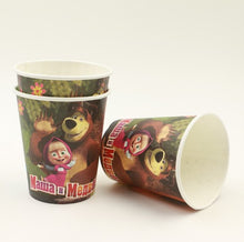 Load image into Gallery viewer, Cute Masha &amp; Bear Design Paper Cups