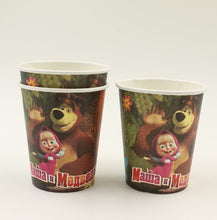 Load image into Gallery viewer, Cute Masha &amp; Bear Design Paper Cups