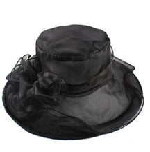Load image into Gallery viewer, Fashion Show Wide Brim Hat Organza