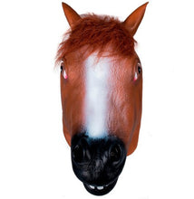 Load image into Gallery viewer, Horse Head Mask Creepy Halloween Costume